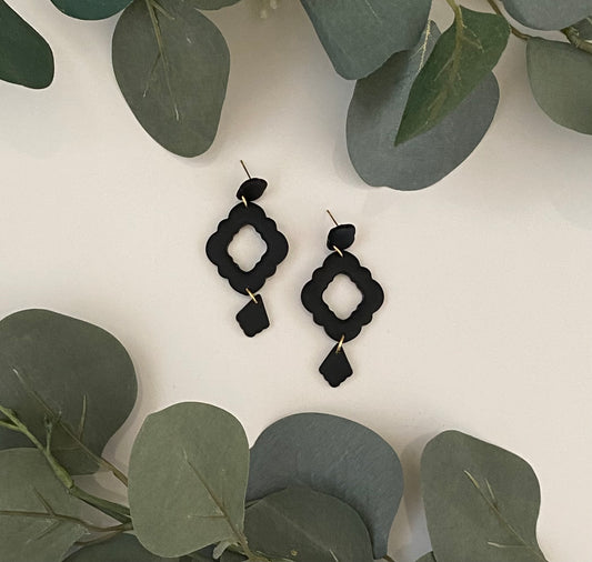 Black boho diamonds