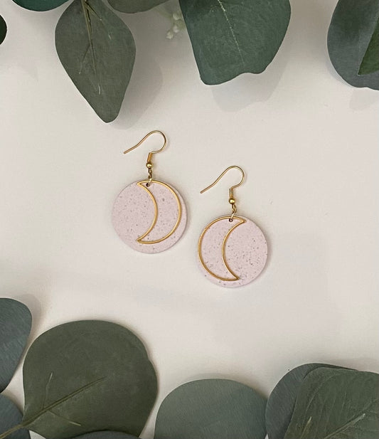 Moon silhouette earrings